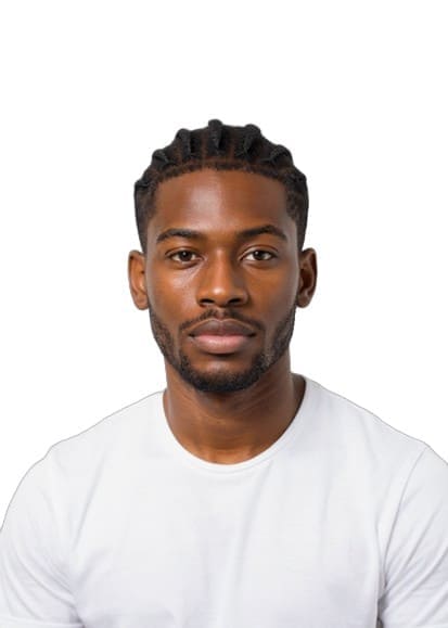 user4 White background shirtAI-generated ID photos